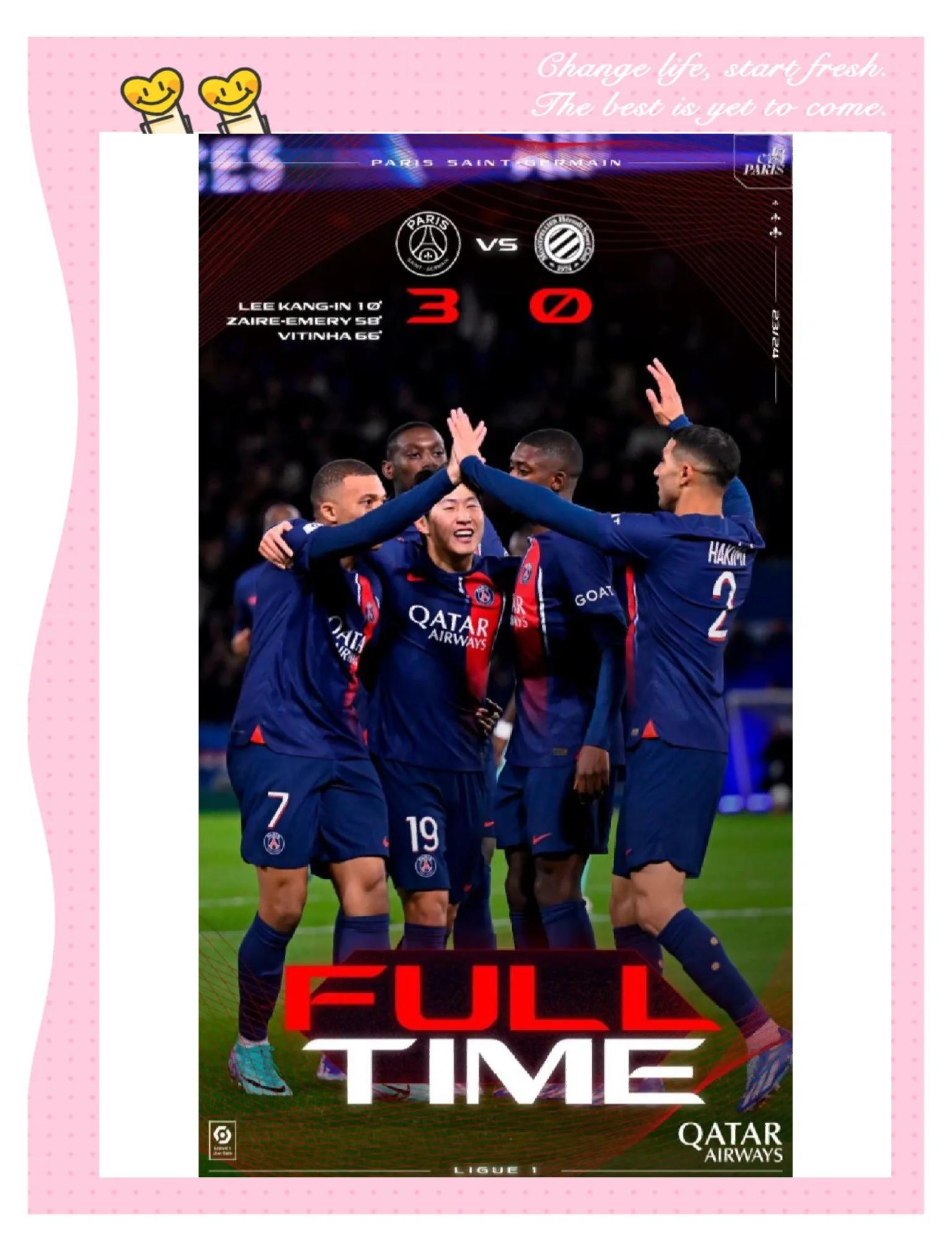 包含巴黎圣日耳曼主场首胜,法甲领头羊稳固的词条 包含巴黎圣日耳曼主场首胜,法甲领头羊稳固的词条