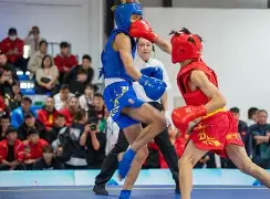 散打选手拂尘登顶,霸气十足 散打选手拂尘登顶,霸气十足